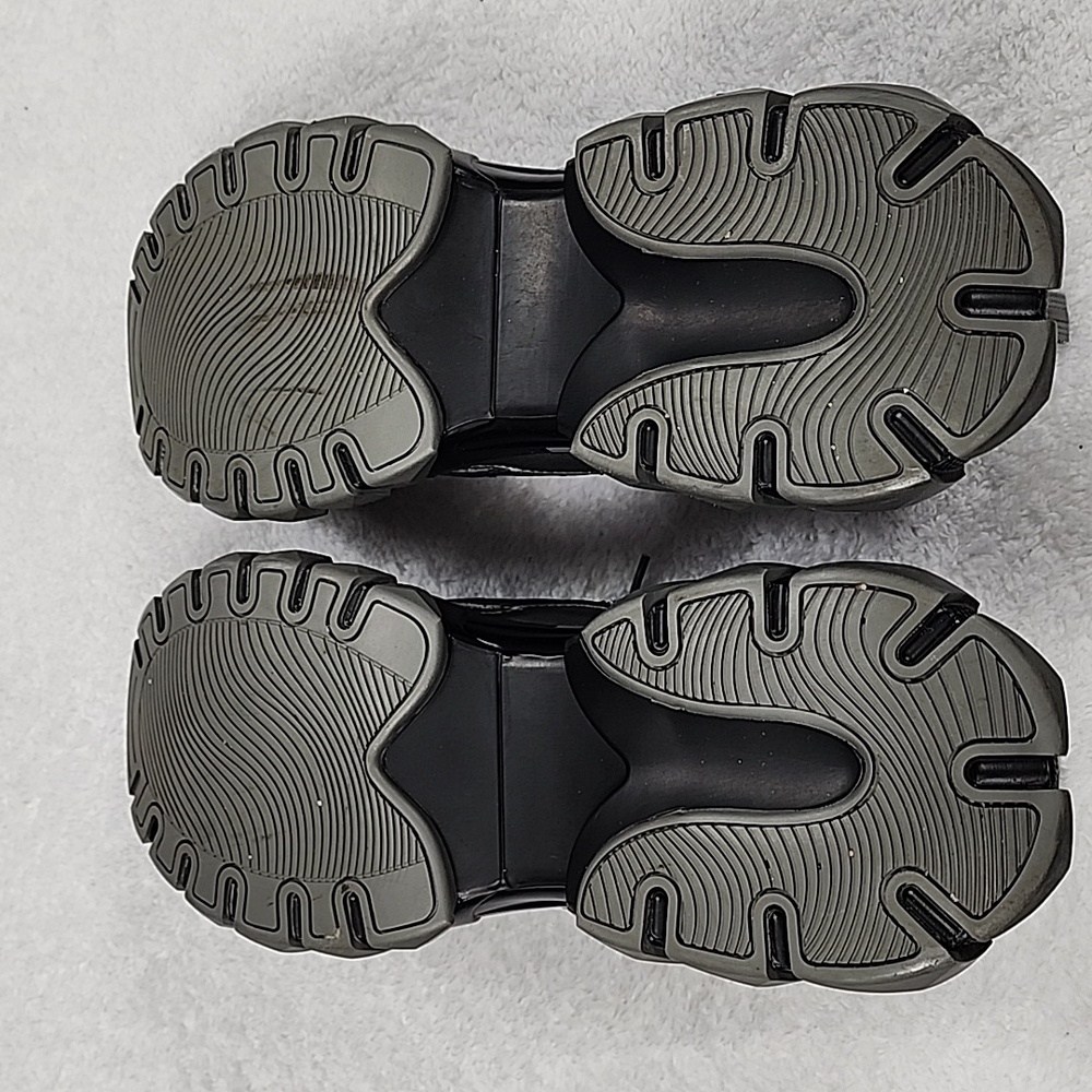 Asos Design Chunky Sneakers In Gunmetal - Picture 14 of 15